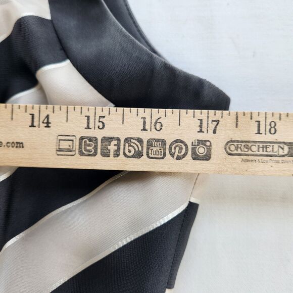 Gabby Skye Striped Fit &‎ Flare Dress Sleeveless Party Cocktail Size 6 - Picture 3 of 7